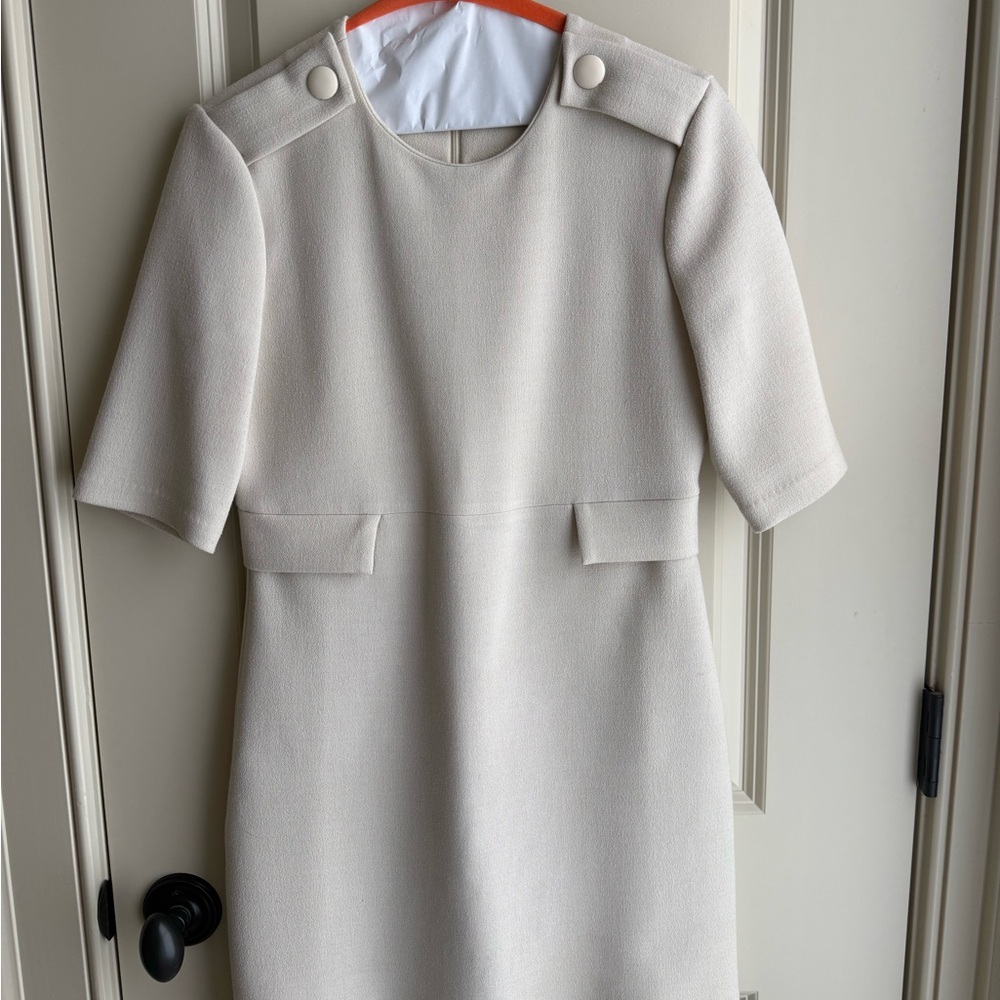 Zara Cream Dress with Sleeves